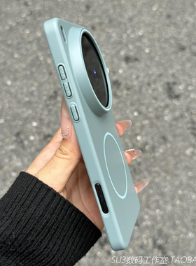 磁吸无线充电湖蓝色适用一加Ace5pro手机壳至尊版Ace5竞速版1+13t超薄Ace3硬壳Ace2高级感FindX8s+全包x200男