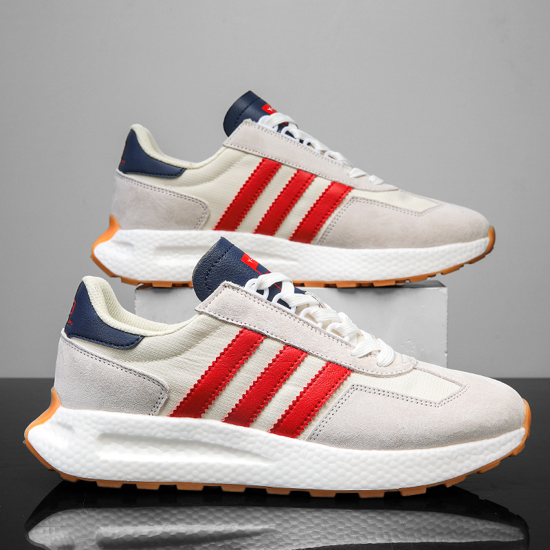 2025新款男女情侣运动休闲鞋春秋厚底耐磨阿甘鞋爆米花软底跑步鞋