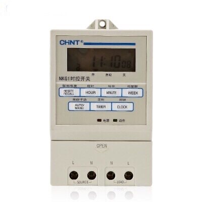正泰NKG1 220V 微电脑时控开关 定时器 时间定时开关 路灯控制器