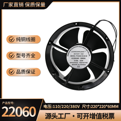 铜芯全新22060 22cm 110V/220V/380V散热风扇风机FP-20060EX-S1-B