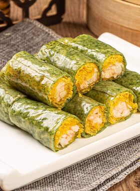 湘佰味广式早茶海苔鲜虾脆肠商用