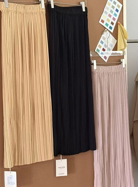 CT274#【初秋傍晚】韩系显瘦松紧腰百褶裙