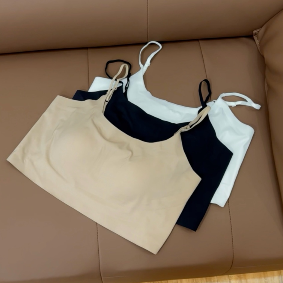 1626#【夏日小空调】无痕高弹一体式固定杯背心内衣