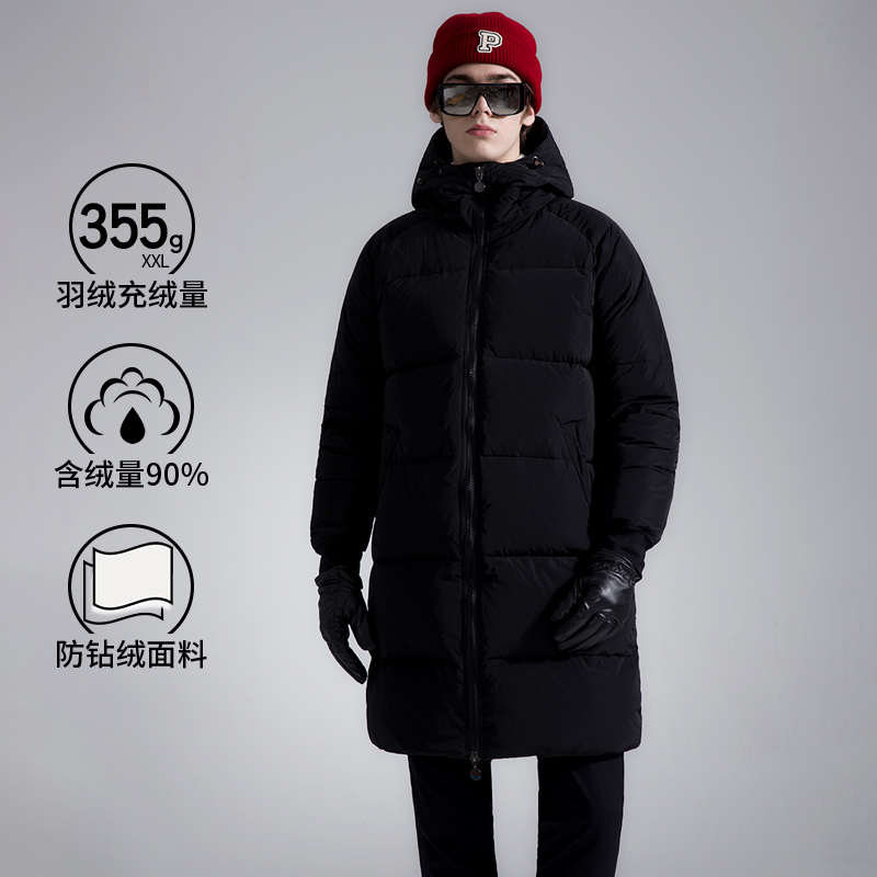 324-355加厚长款男士羽绒服