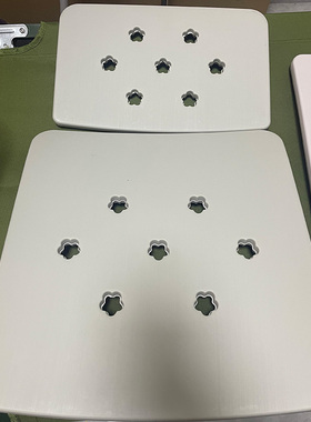 包邮部队灰白色五角星梅花靠背椅座板营房凳面