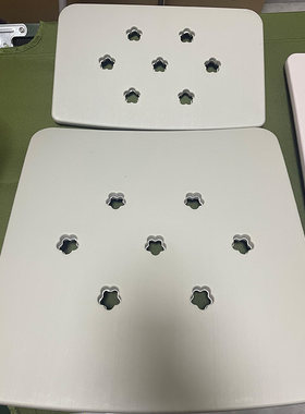包邮耐用部队吹塑灰白色五角星梅花靠背椅座板靠背营房凳面送螺丝