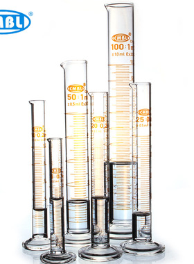 玻璃量筒带刻度25ml 50ml 100ml 250ml 500ml 1000ml具塞量筒量杯
