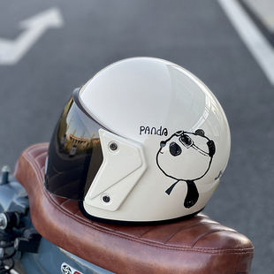3c认证电动车头盔冬天保暖男女款 摩托车安全帽卡通熊春秋防寒 四季