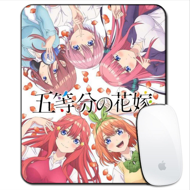 五等分的新娘鼠标垫花嫁中野五月小号超软萌可爱动漫桌面厚垫防滑