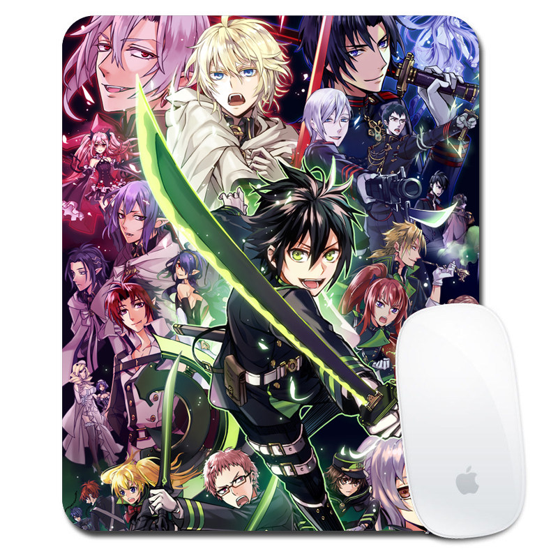 终结的炽天使百夜优一郎米迦尔克鲁鲁小号鼠标垫动漫游戏周边桌垫