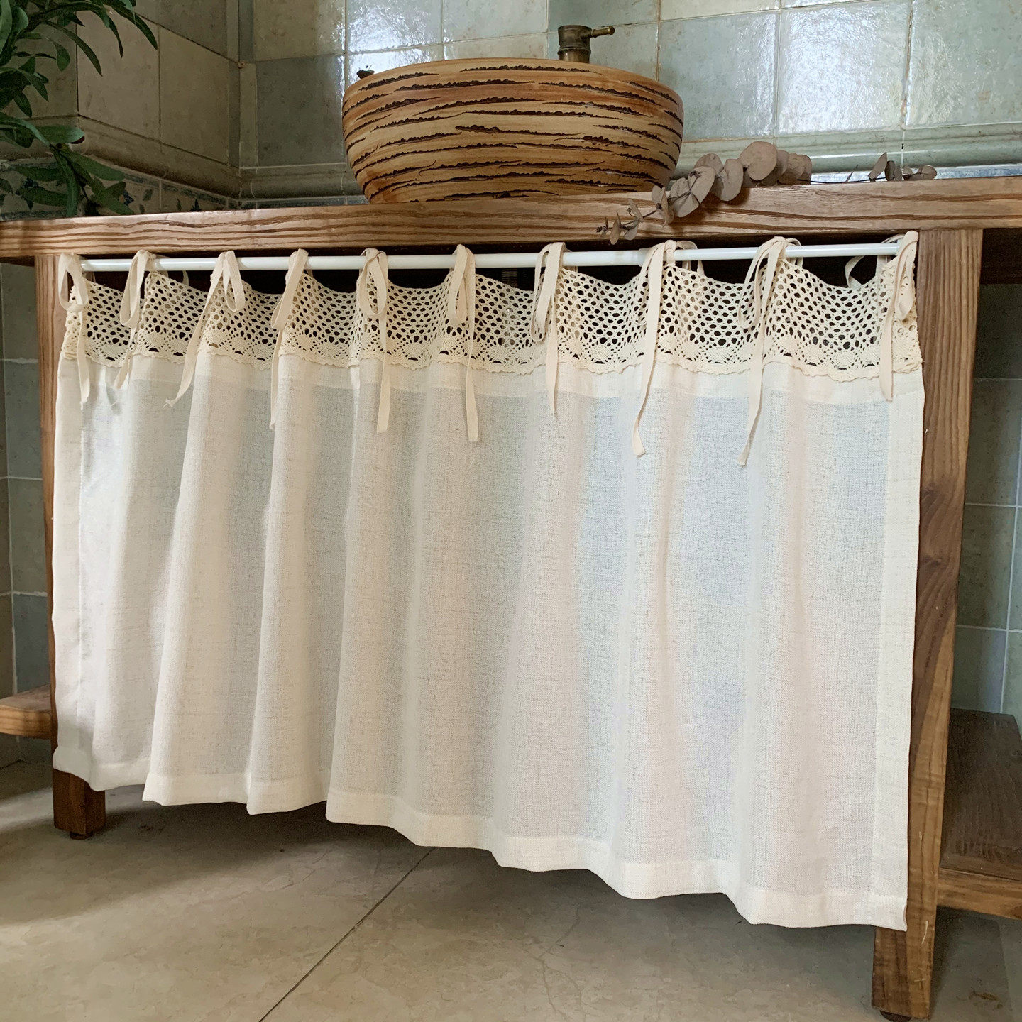 原木风棉麻柜帘橱柜鞋柜书柜架子置物架遮挡帘柜子防尘隔断免打孔,居家布艺,柜类遮挡帘,淘宝优惠券,粉丝福利购,淘宝优惠卷