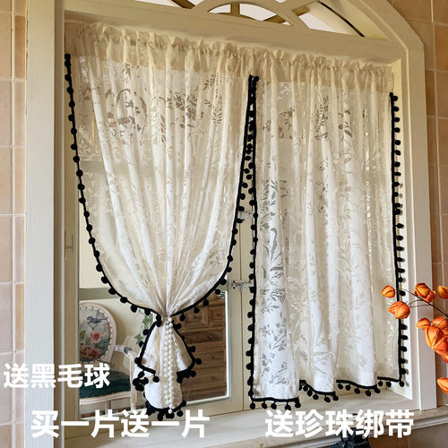 中古风纱帘镂空复古窗纱