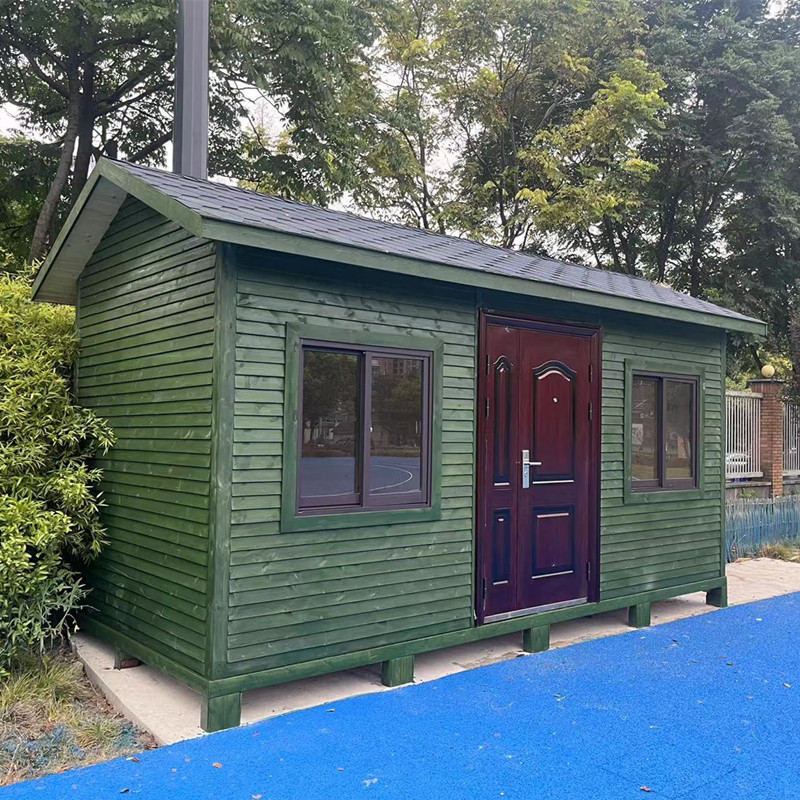 户外可移动防腐木小木屋岗亭现代咖啡屋定制小卖部售货亭临时疫站