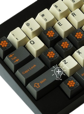 定制FK Bor Caps大碳WASD  ESC键位MX十字轴客制化机械键盘键帽