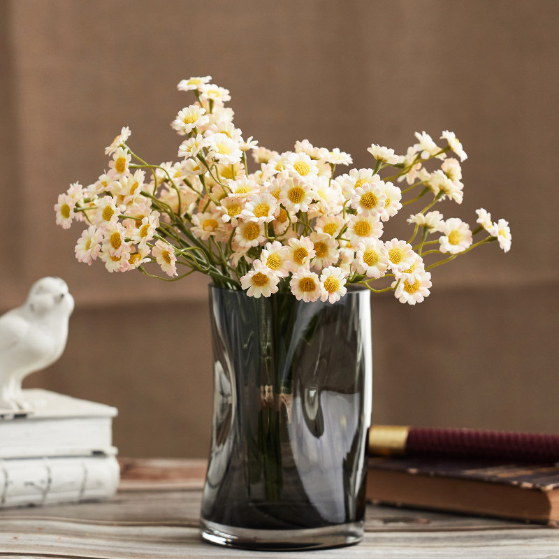 洋甘菊仿真花清新小雏菊小花束客厅假雏菊摆设干花花朵摄影摆件