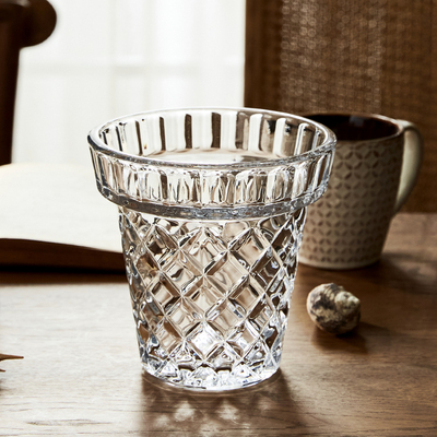 玻璃水培花瓶轻奢高级感花艺餐桌客厅插花摆件鲜花绿植花器