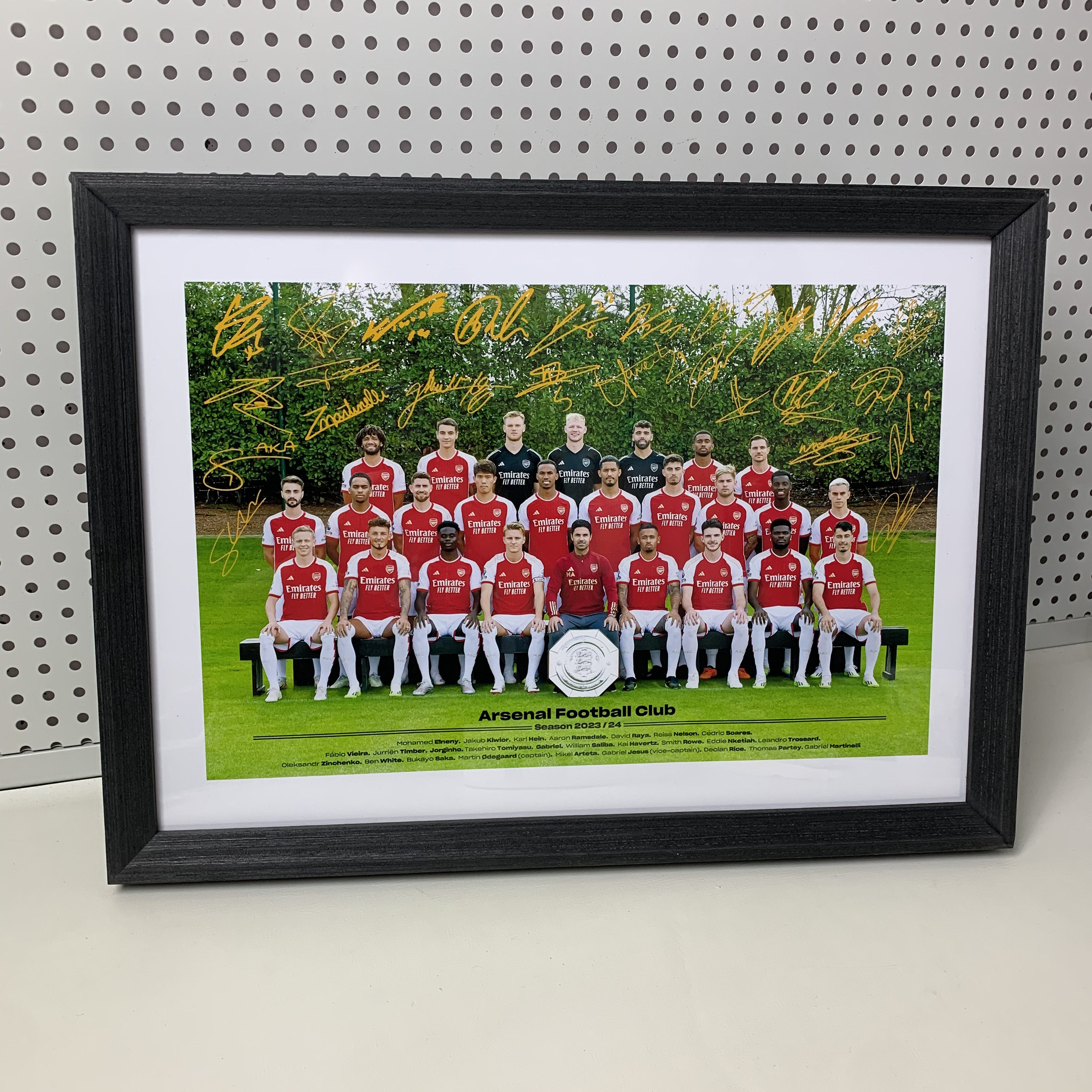 2324年阿森纳全家福合影实木装饰相框照片墙桌摆挂框摆件酒吧壁画