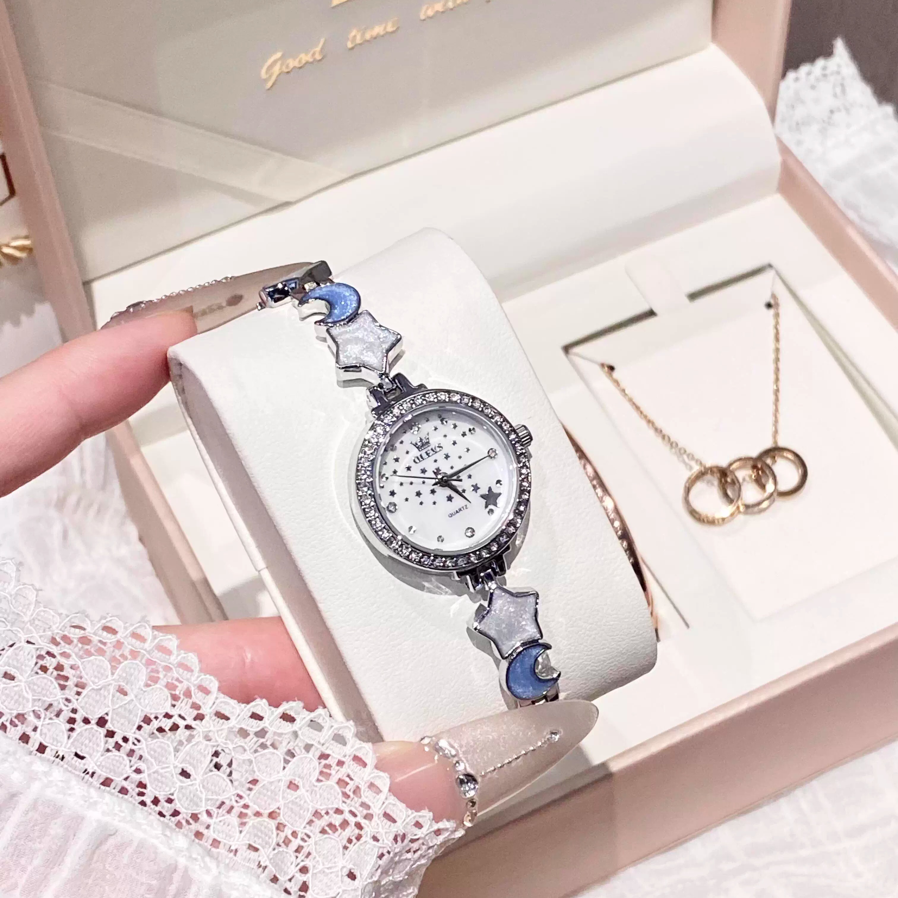 星月爱恋轻奢时尚防水女款腕表