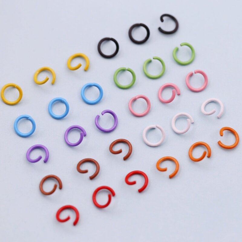 金属烤漆彩色开口圈小单圈