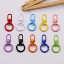 糖果色门扣弹簧圈钥匙扣彩色烤漆马卡龙色钥匙扣diy饰品配件挂件