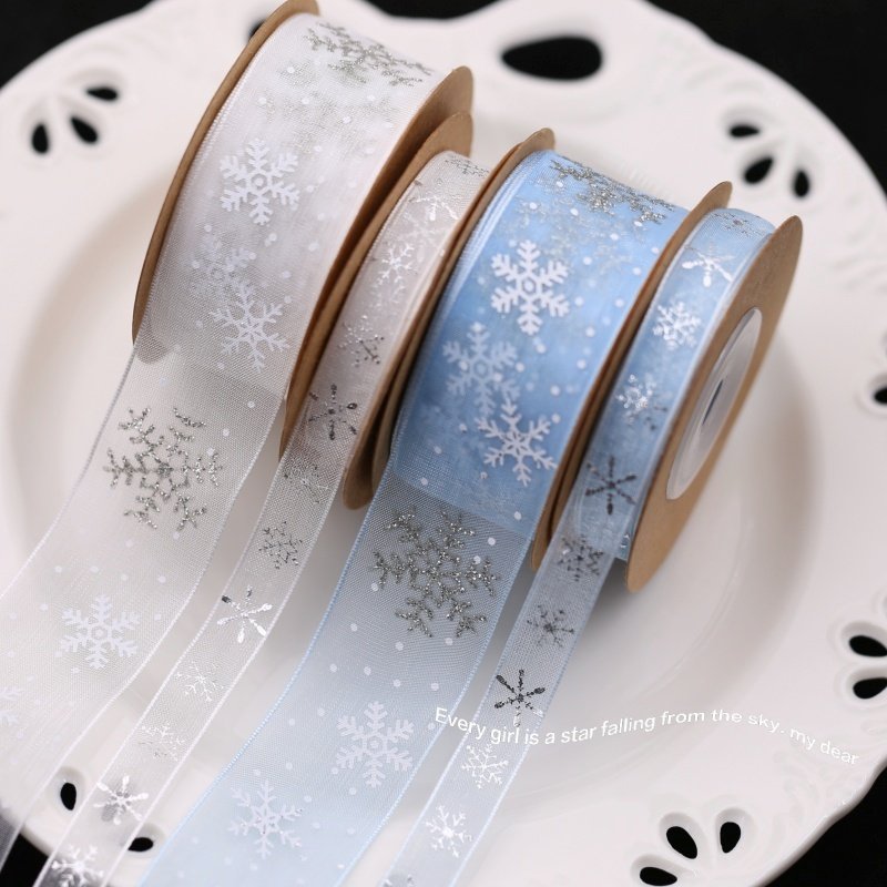 ins雪花圣诞主题打包丝带缎带diy蝴蝶结蕾丝礼品包装材料雪花丝带,居家布艺,丝带/绸带/布带,淘宝优惠券,粉丝福利购,淘宝优惠卷