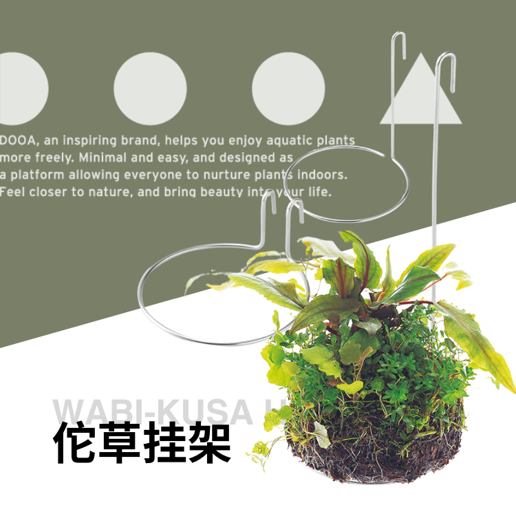 DOOA佗草专用挂架小型鱼缸水陆缸雨林缸造景热植金属挂架易操作