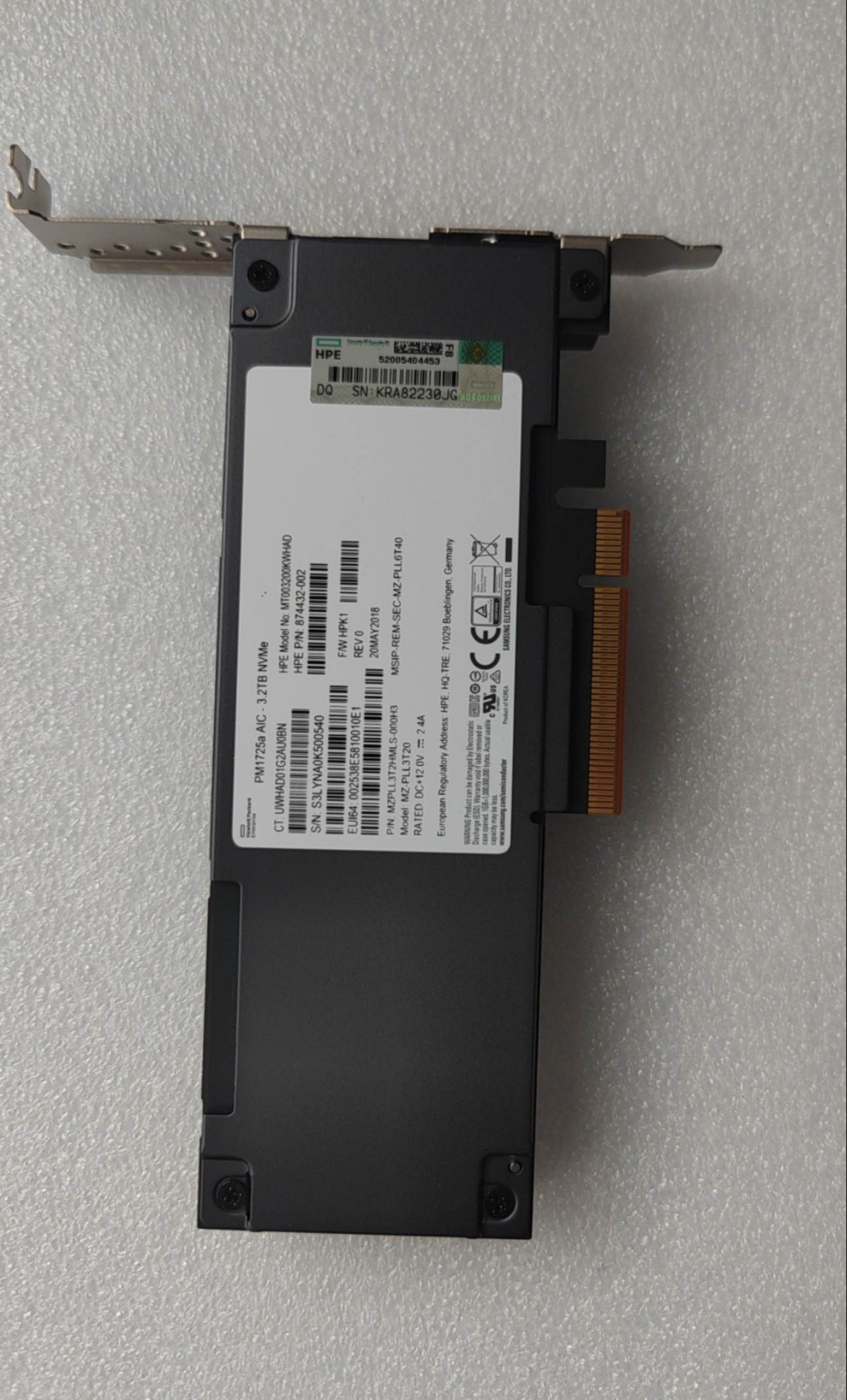 HP 874432-002 3.2TB DL380 G10扩展固态硬盘原装