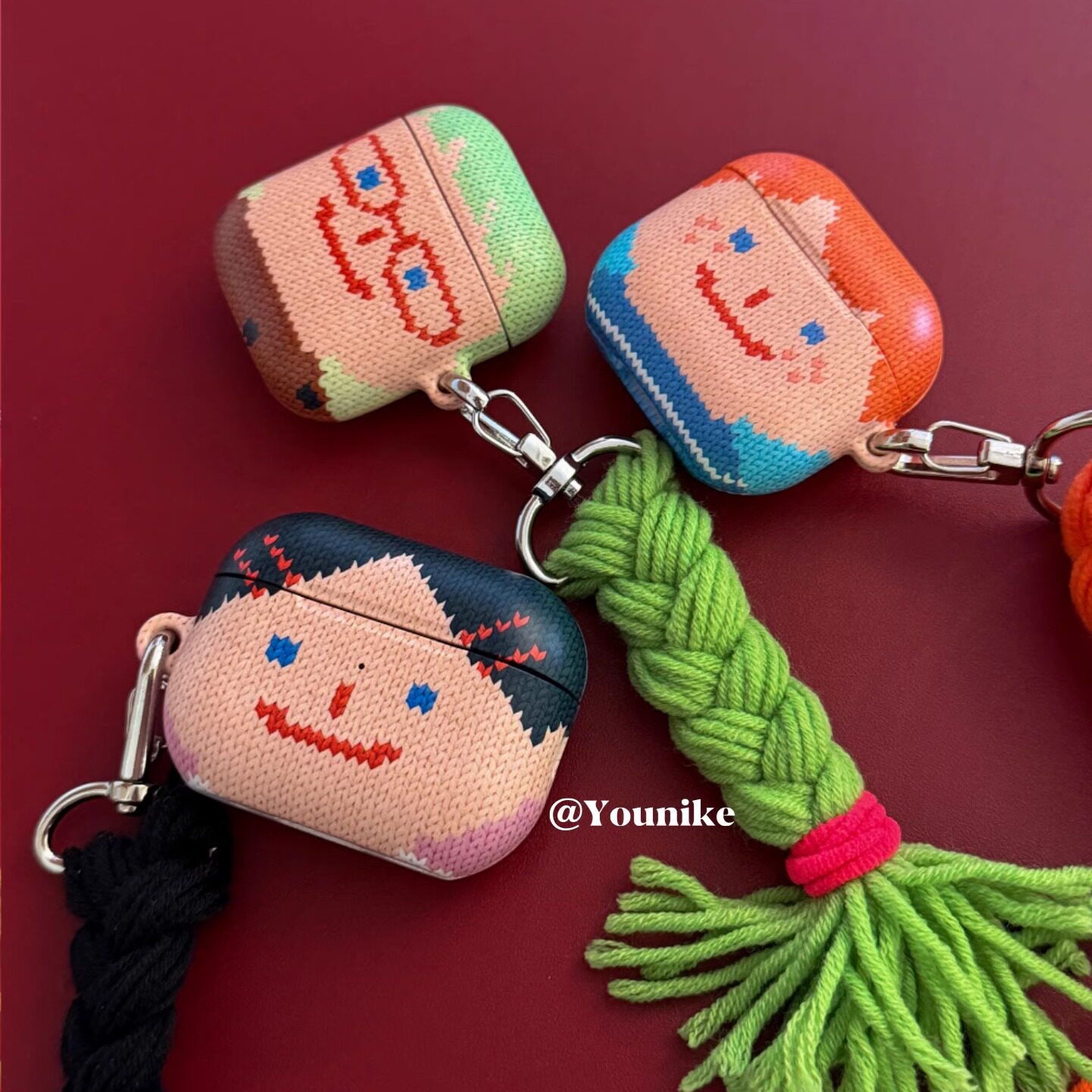 韩国进口~韩系ins创意可爱辫子女孩个性适用airpods4保护套airpodspro2苹果耳机套airpods3/2防摔pro3保护壳