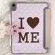 love me韩系ins爱自己宣言古早波点适用ipad10代10.9寸 7平板保护套10.2寸带笔槽支架防摔壳 11寸air4