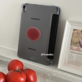 小众韩系ins可爱红番茄适用2024iPad保护壳2022苹果iPad10.5寸保护套air5 10.9平板套防摔软壳带笔槽支架11