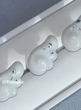 韩系ins风博主同款天使闪钻戒指