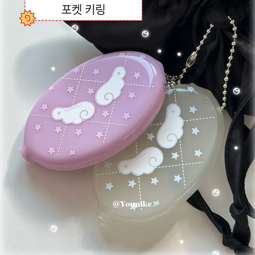 韩系少女心天使翅膀零钱包挂件