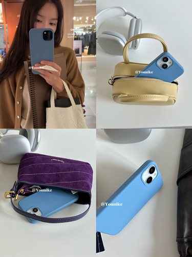 ins博主同款时尚纯色液态手机壳