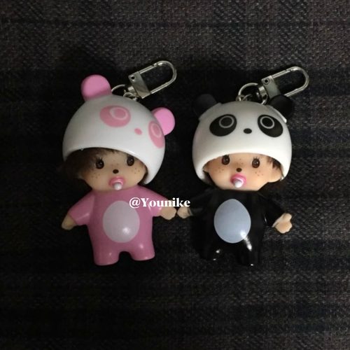 韩系ins可爱卡通熊猫车钥匙扣