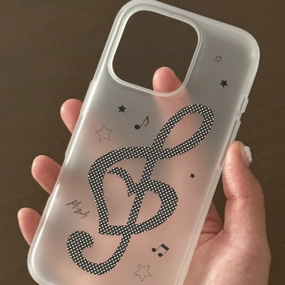 韩系ins古早感音乐符号手机壳套