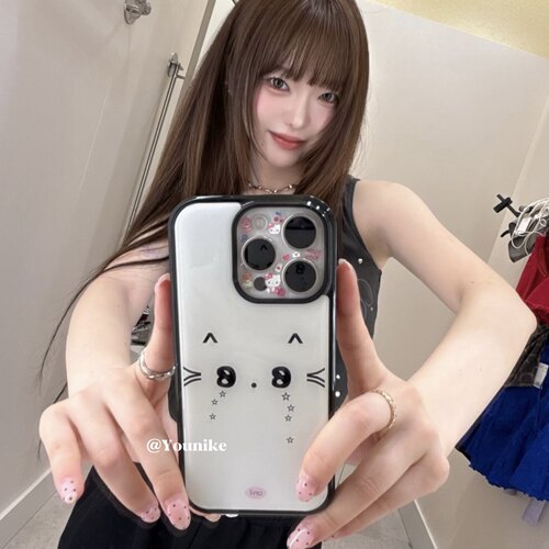 韩女时尚氛围感星星手机壳ins风