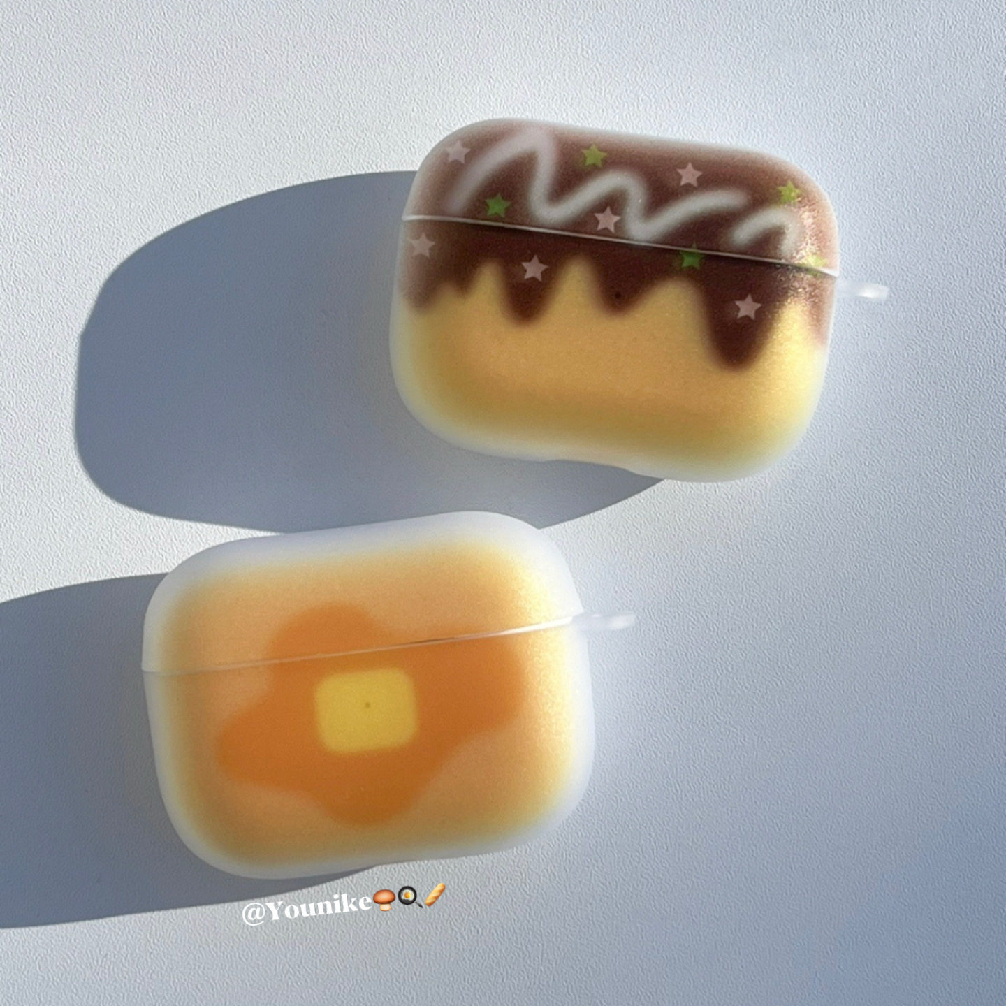韩系ins零食主题可爱萌趣食物印花情侣款适用airpods4保护套airpodspro2苹果耳机套airpods3/2防摔pro3保护壳