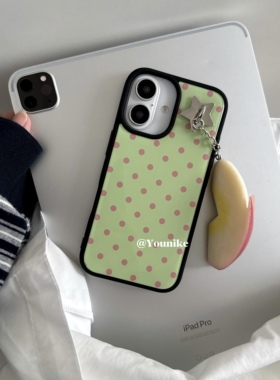 ins欧尼同款韩系古早波点防滑适用iphone17air/17promax保护壳苹果16手机壳16promax保护套15防摔13/14外壳套