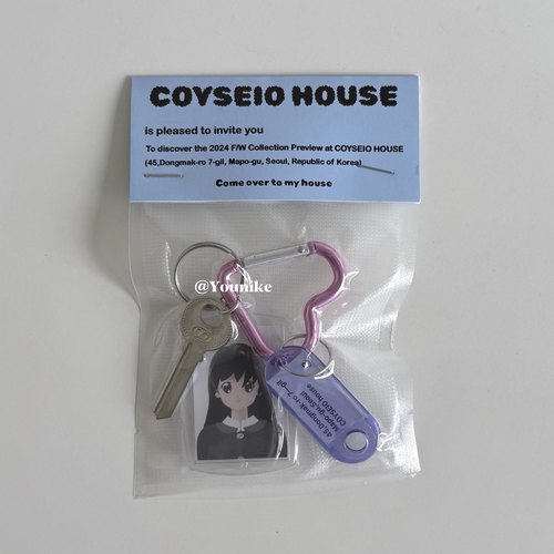 韩系ins少女漫画女孩钥匙扣挂件