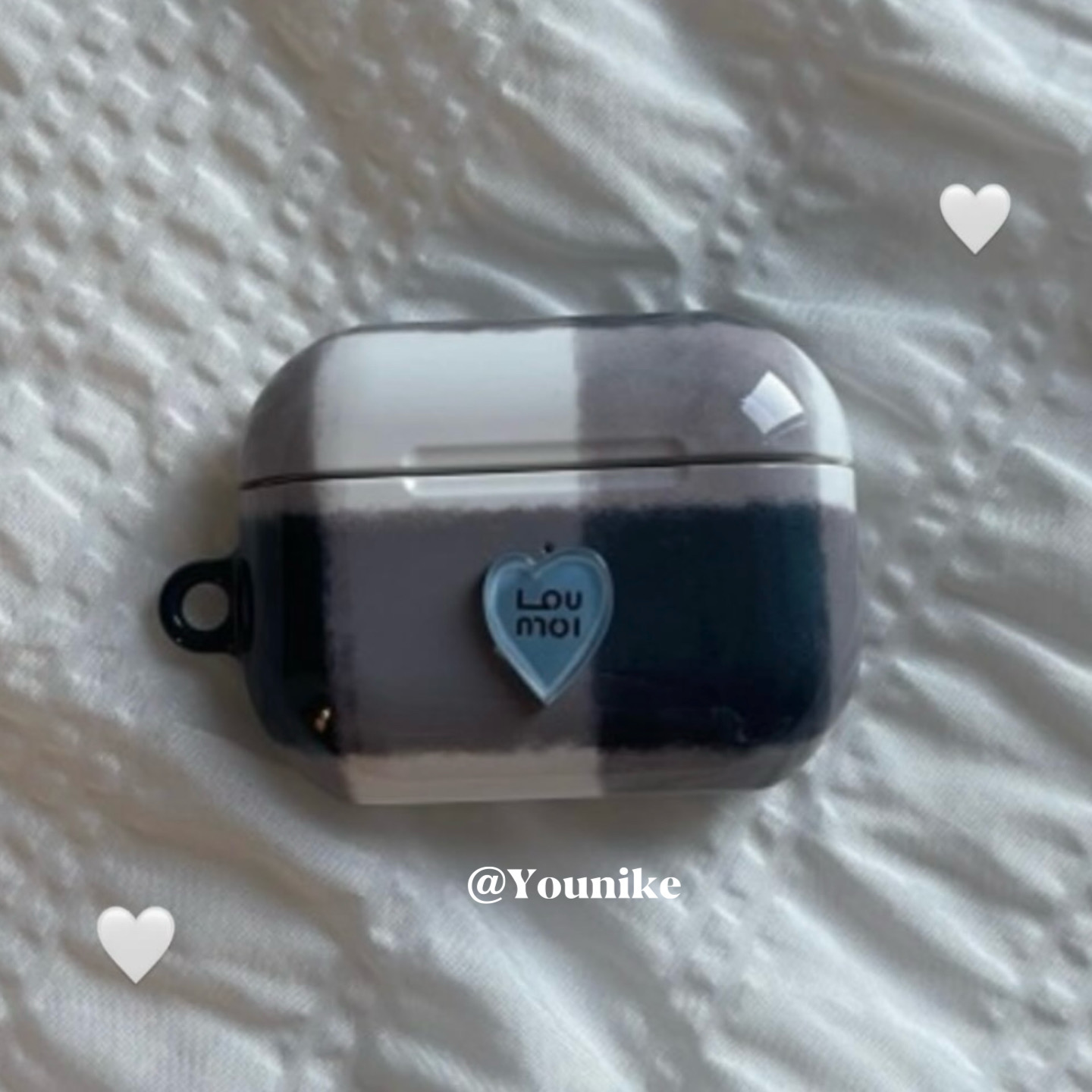 韩国进口硬法式气质高级感耳机壳