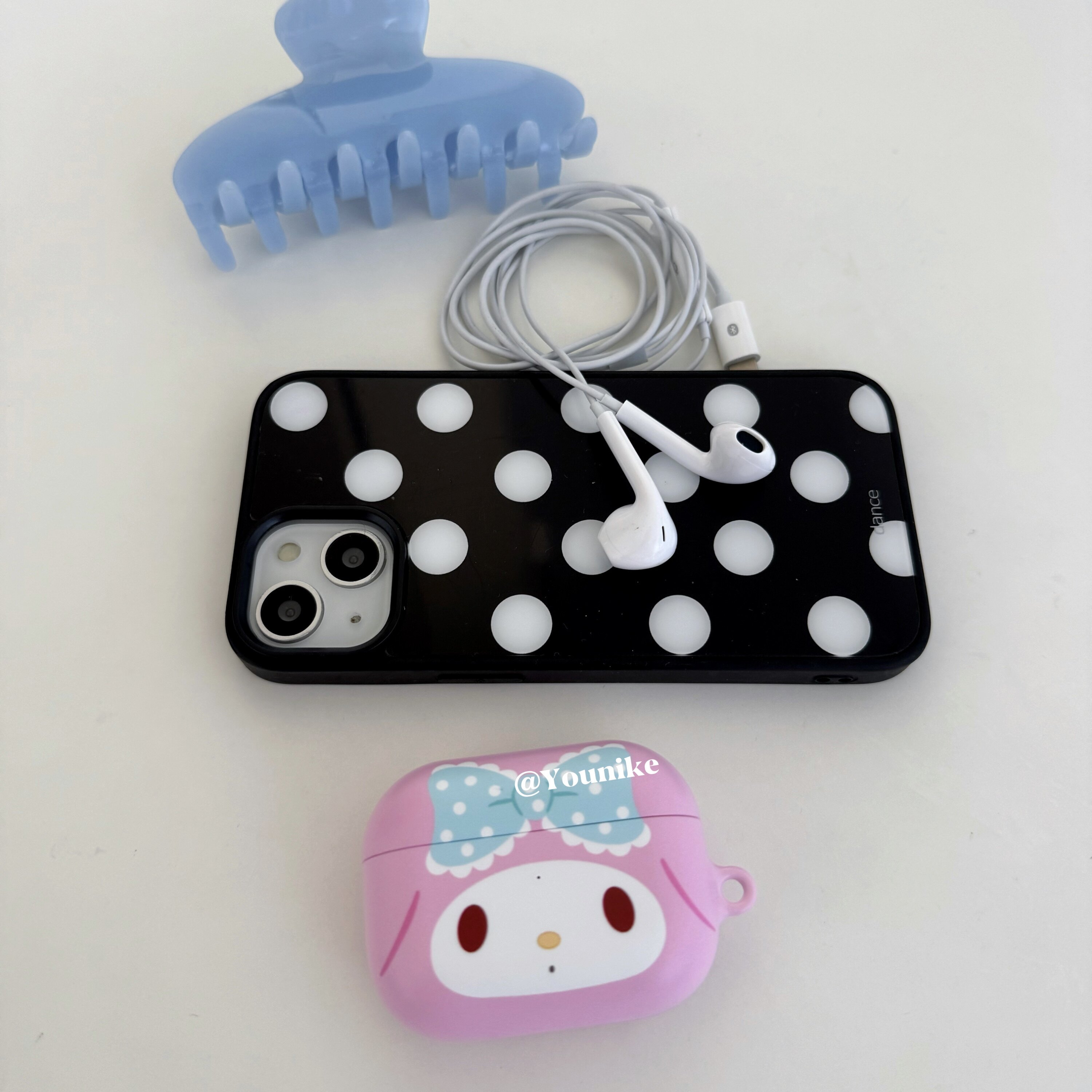 韩国进口~夏日浪漫可爱粉色蝴蝶结ins欧尼同款少女适用airpods4保护套airpodspro2苹果耳机套airpods3/2防摔