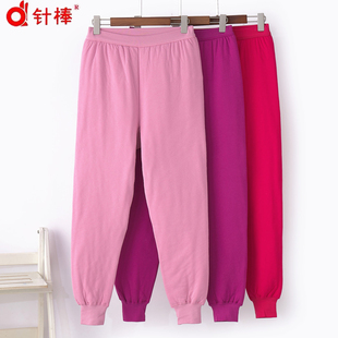 中老年女士南极棉保暖裤纯棉高腰宽松加肥加大码三层夹棉加厚棉裤