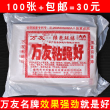 粘蝇纸苍蝇贴药食品强力粘蚊虫药宾馆胶家用学校餐厅灭捕蝇子纸板