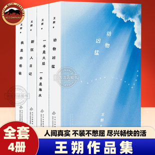 王朔作品集全4册 我是你爸爸+动物凶猛+新狂人日记+一半是火焰一半是海水一次集齐王朔代表作 人间真实 不装不憋屈 尽兴畅快地活