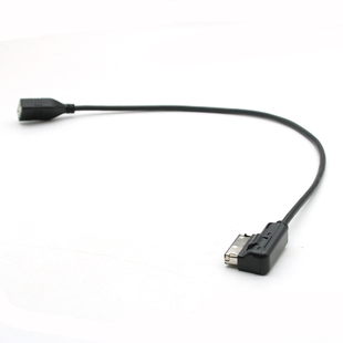 适用大众奥迪AMI转接USB线AMI-USB数据线 AMI-USB连接线U盘40cm