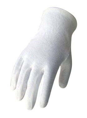 INXS-通用款舒适经济型透气款白棉礼仪手套C49100适用多行业