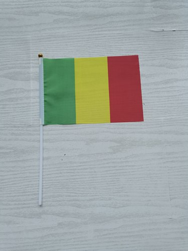 7号8号马里国旗手摇旗小旗 马里小国旗手旗手挥旗小旗子