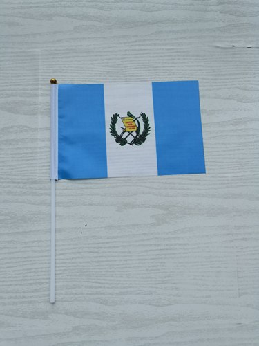 7号8号危地马拉国旗手摇旗手旗手挥旗危地马拉小国旗小旗子