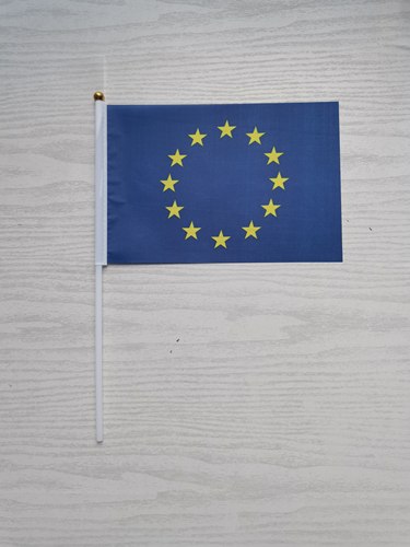 7号8号欧盟国旗欧盟手摇旗 欧盟手旗手挥旗欧盟小旗子