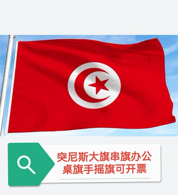 特价4号5号6号突尼斯国旗户外旗旗帜突尼斯小旗子Tunisia Flag